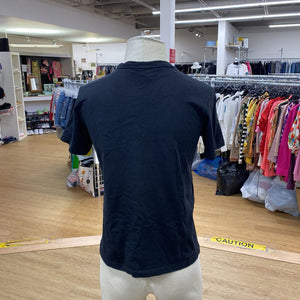 MSGM grey/black logo tee XS