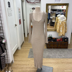 Pieces knit ribbed maxi dress XL