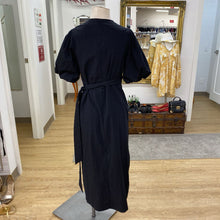Load image into Gallery viewer, H&amp;M puff sleeve maxi wrap dress M
