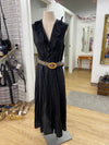 Zara linen blend belted dress L