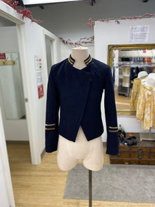 H&M military style blazer XS