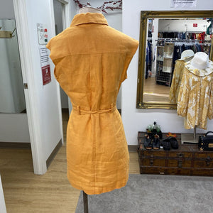 Mango linen dress XS NWT