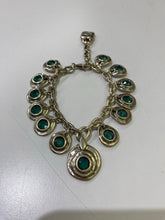 Load image into Gallery viewer, Uno de 50 multi blue stone charms bracelet
