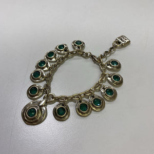 Uno de 50 multi blue stone charms bracelet