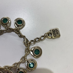 Uno de 50 multi blue stone charms bracelet