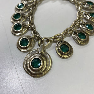 Uno de 50 multi blue stone charms bracelet