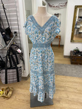 Load image into Gallery viewer, Rachel Zoe linen/blend maxi dress M
