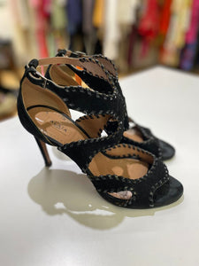 Alaia woven edge sandals 39