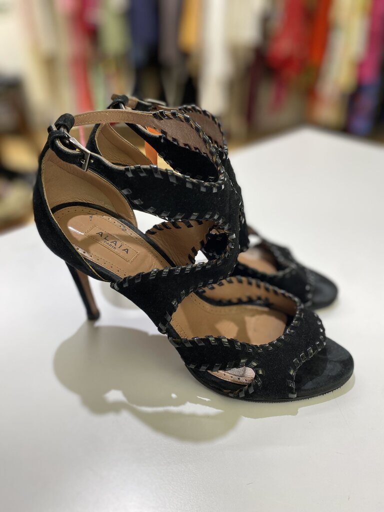 Alaia woven edge sandals 39