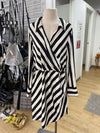 H&M striped gathered dress XL