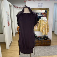 Load image into Gallery viewer, Brown belted tunic dress
