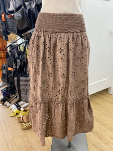 Bailey44 eyelet midi skirt S