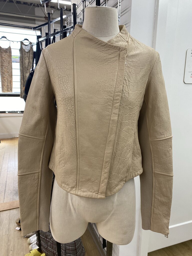 Vince leather/knit jacket M