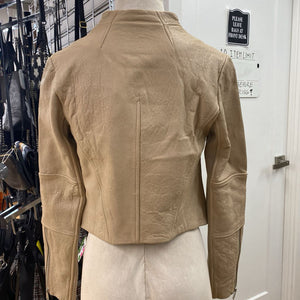 Vince leather/knit jacket M