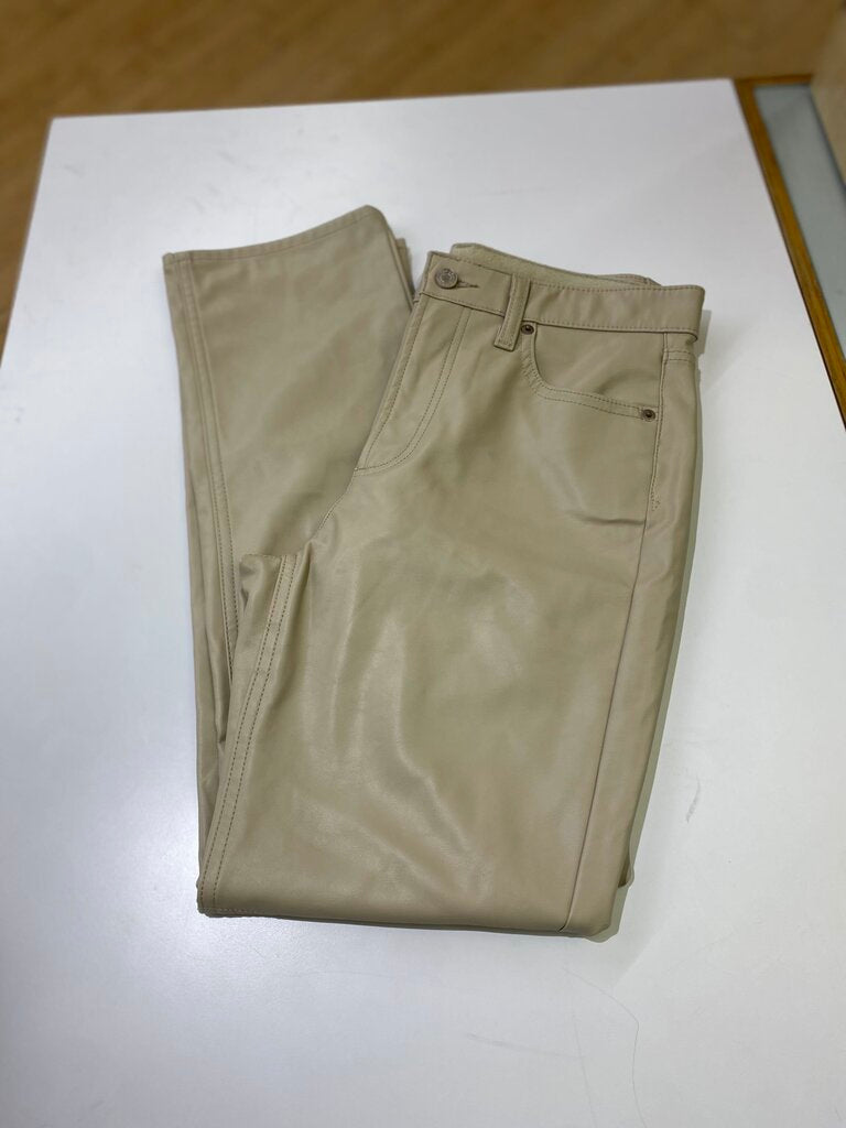 Gap Cheeky Straight High Rise pleather pants 4