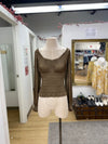 Gap satin smocked top XS