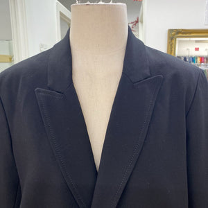Danier leather trim blazer L