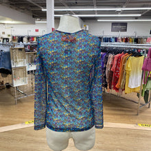Load image into Gallery viewer, Tristan floral gathered mesh top NWT S
