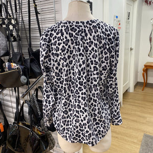 Olsen animal print popover S/M