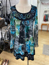 Taifun mesh overlay dress 8
