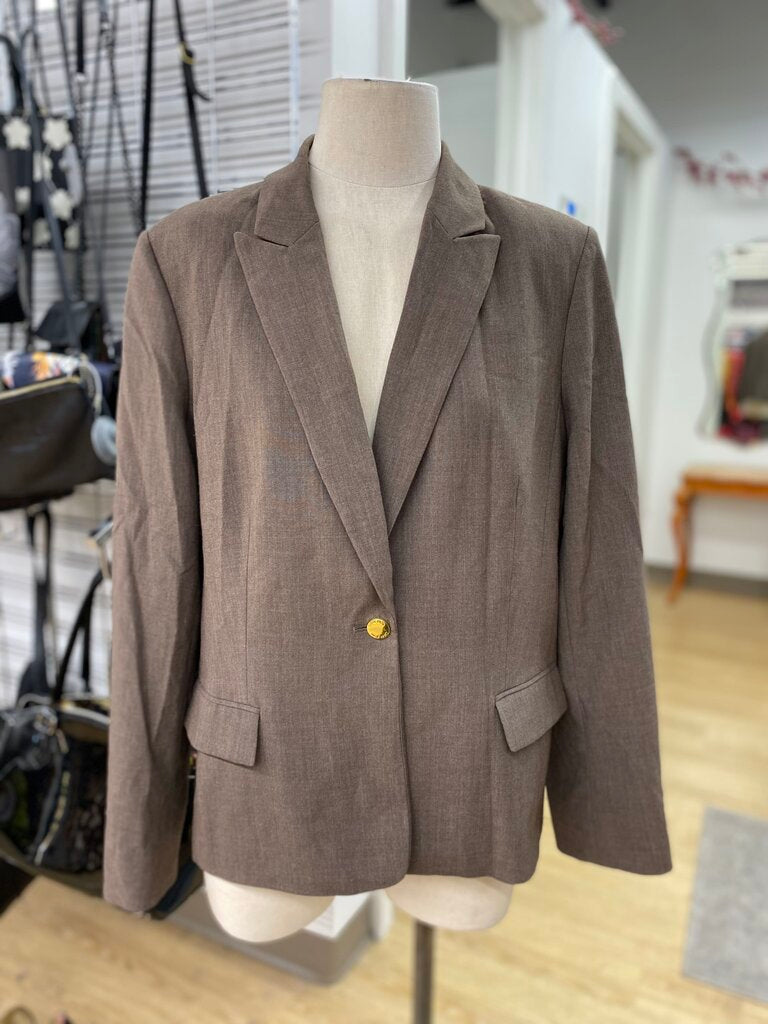 Calvin Klein one button blazer 16