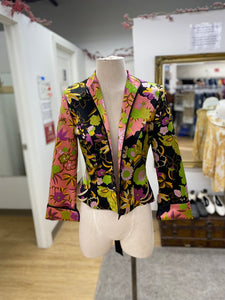JS Collection lined silk blazer 6