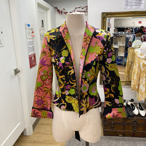 JS Collection lined silk blazer 6