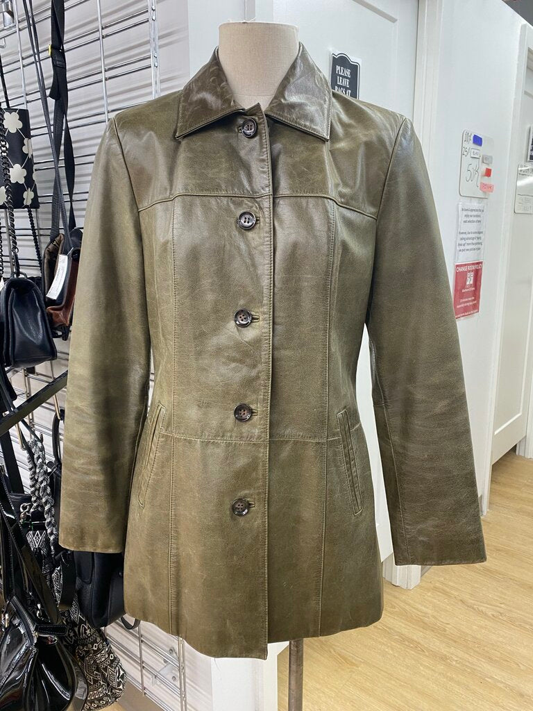 Danier vintage leather coat XS