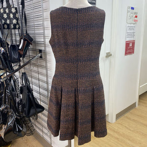 Nanette Lepore tweed metallic dress 12