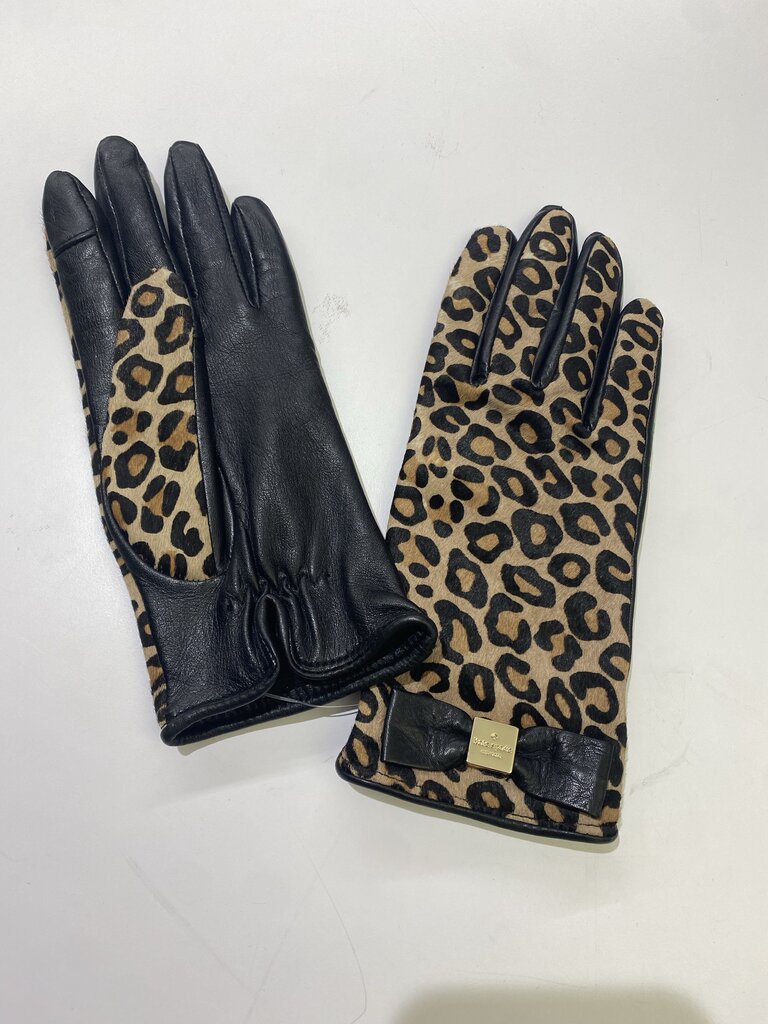 Kate Spade calf fur/leather gloves