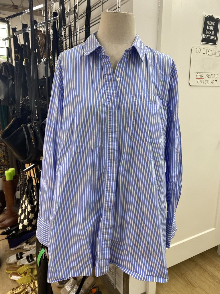 Contemporaine striped button down top XXL