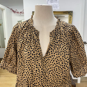 J Crew leopard print dress M