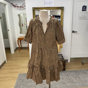J Crew leopard print dress M