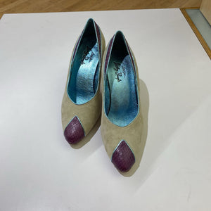Lovely People suede/leather heels 7