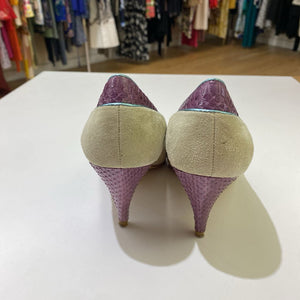 Lovely People suede/leather heels 7