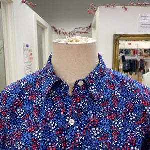 LL Bean Wrinkle Free button up top XS