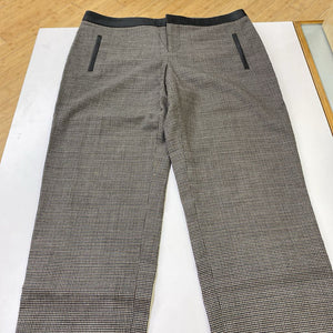 Club Monaco leather trim wool blend pants 2