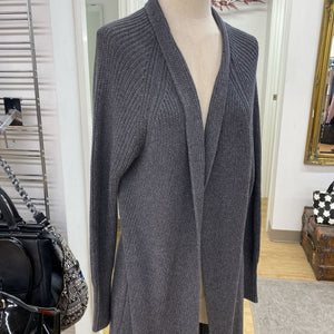 Autumn Cashmere long cotton open cardi L
