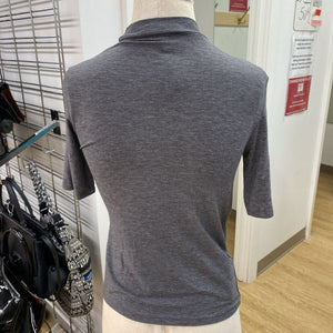 Mango mockneck top NWT S