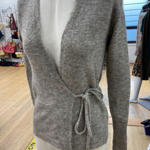 Wilfred alpaca/wool/blend tie cardi XS