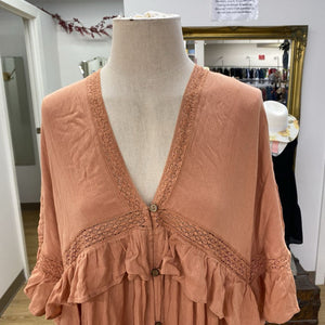 Free People boho maxi dress XS