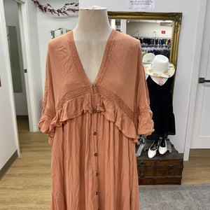 Free People boho maxi dress XS
