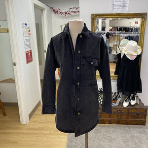 KOTN denim shacket NWT XS