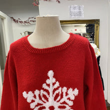 Load image into Gallery viewer, Cupcakes and Cashmere snowflake sweater XL
