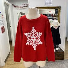 Load image into Gallery viewer, Cupcakes and Cashmere snowflake sweater XL
