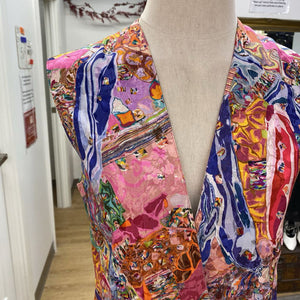 Santostefano Silk vintage vest S