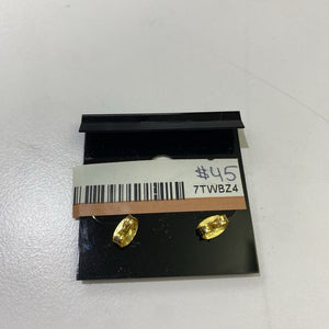 14K gold maple leaf studs