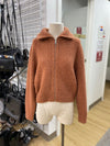 Wilfred alpaca/wool/blend zip up cardi M