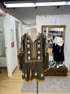 JJ 's Fairyland embroidered boho dress/tunic S