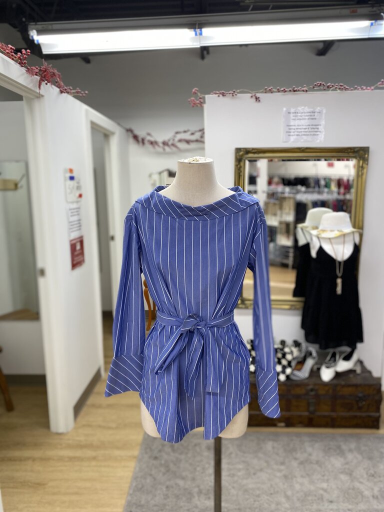 Banana Republic striped button up tunic S